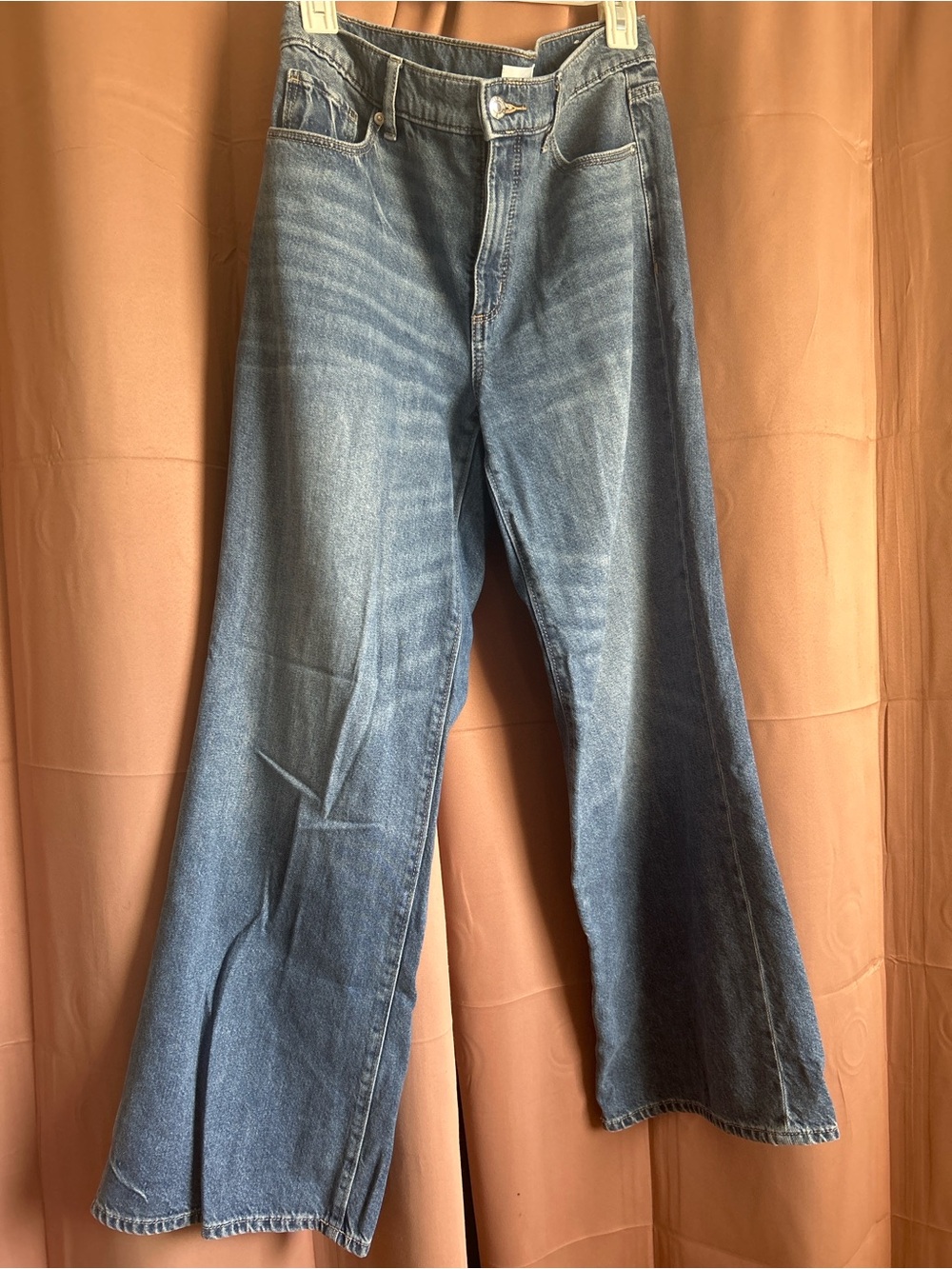 LOFT Washed Blue Wide-Leg Jeans